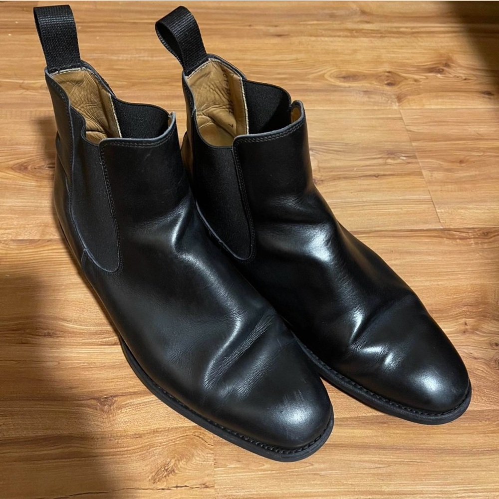 Solovair Black Calf Chelsea Boots